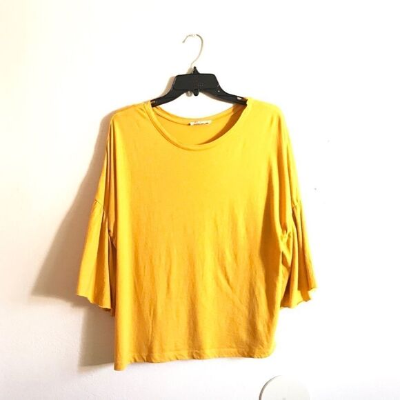 Zara Mustard  Oversized  Shirt - Picture 1 of 4